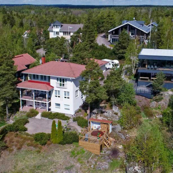 Juha Sipilän talo kuvattuna kesällä 2017. Juha Sipilän koti