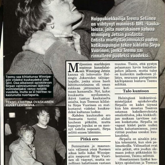 Raju rallikolarikolari ja vuosittaisia kesäbileitä! Näin 50 vuotta täyttävä kiekkolegenda Teemu Selänne on kohauttanut Seiskassa! Teemu Selänne