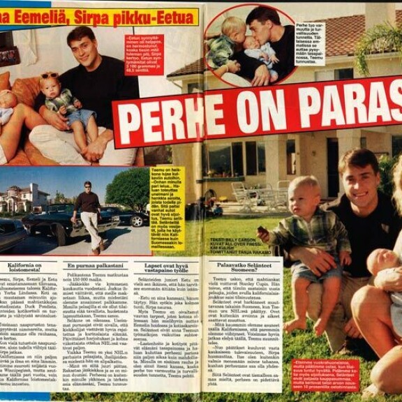 Raju rallikolarikolari ja vuosittaisia kesäbileitä! Näin 50 vuotta täyttävä kiekkolegenda Teemu Selänne on kohauttanut Seiskassa! Teemu Selänne