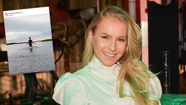 Huh, mitkä rusketusrajat! Alina Voronkova jätti rantakelit näyttävästi uimapuvussa: 'Kesä 2020, kiitos ja näkemiin!' Alina Voronkova