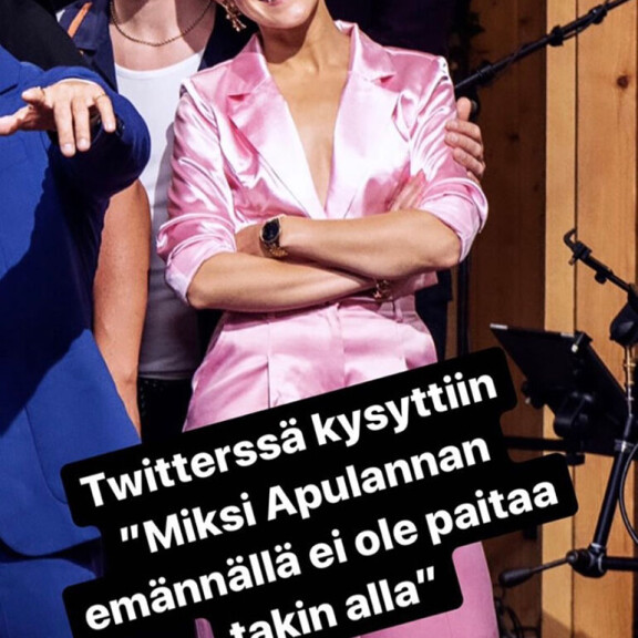 Kuvakaappaus Jannikan Instagram-videotarinasta. Jannika B