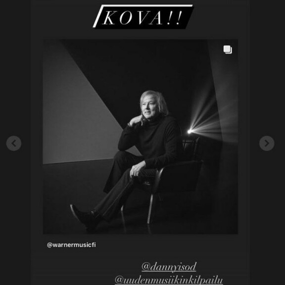 Kuvankaappaus Erika Vikmanin Instagram-tarinasta. Erika Vikman