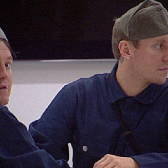 Nino ja Niko Nousiainen BB-talossa vuonna 2010. N