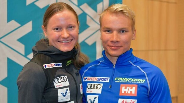 Upeilla mallikuvillaan hätkähdyttänyt maajoukkuetähti Johanna Matintalo seurustelee maajoukkuekarpaasi Lauri Vuorisen kanssa – rakastavaiset joutuvat majoittumaan erilleen MM-kisoissa Johanna Matintalo ja Lauri Vuorinen