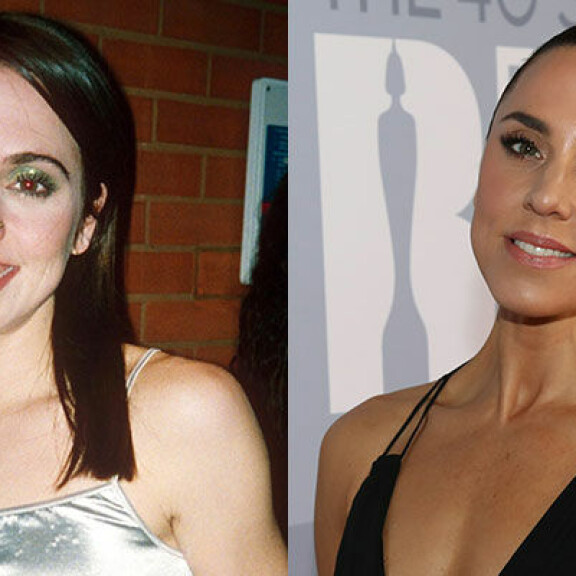 Melanie C vuonna 1996 (vas.) ja 2020. Melanie C
