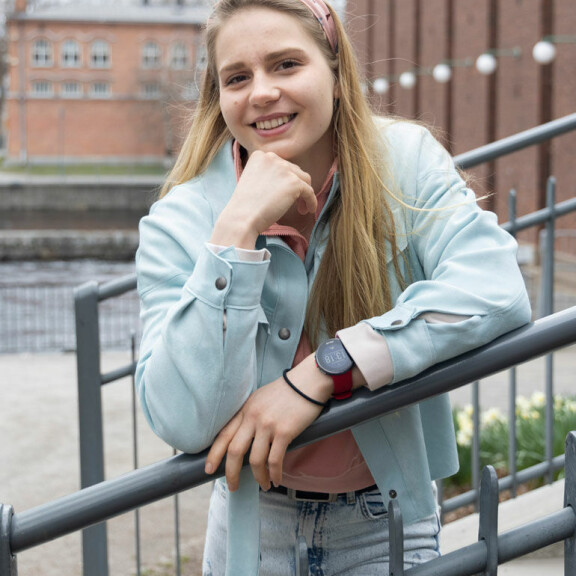 Ida Hulkko poseerasi Seiskalle keväällä Tampereella. Ida Hulkko
