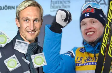 Mitä ihmettä? Emma Kimiläisen kanssa seurusteleva Sami Hyypiä sai Iivo Niskaselta lahjaksi jättikokoisia kondomeja: ”Turvallisia työntöjä!”