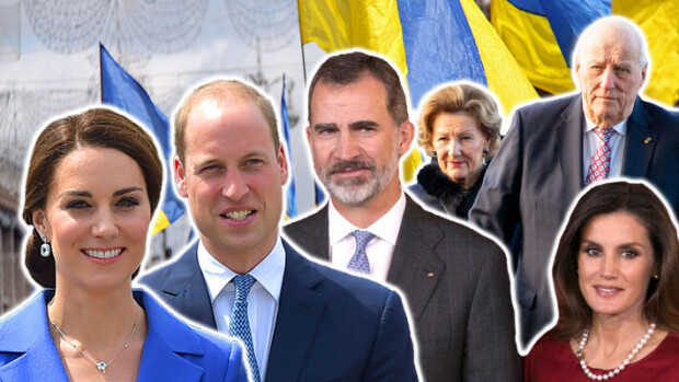 Norjan kuningaspari Harald ja Sonja keskeytti lomamatkansa - näin siniveriset reagoivat Ukrainan sotaan Cambridgen herttuapari William ja Catherine, Espanjan kuningaspari Felipe ja Letizia sekä Norjan hallitsijapari Harald ja Sonja