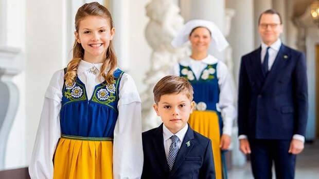 Vau mikä saalis! Prinsessa Estelle, 10, kapusi puuhun - pikkuveli apulaisena Estelle, Oscar