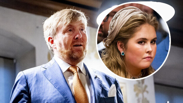 Opiskelijaelämän jättänyt Hollannin prinsessa piilottelee palatsissa - kuningas Willem-Alexander tiukkana Amalia-tyttärelleen: 'Et saa poistua kotoa' Hollannin kuningas Willem-Alexander ja kruununprinsessa Amalia