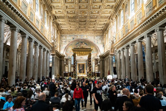 Tältä näyttää Santa Maria Maggioren basilika.