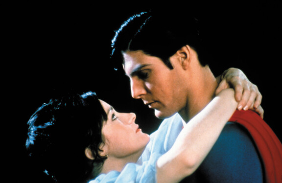 Christopher Reeve ja Margot Kidder elokuvassa Superman.