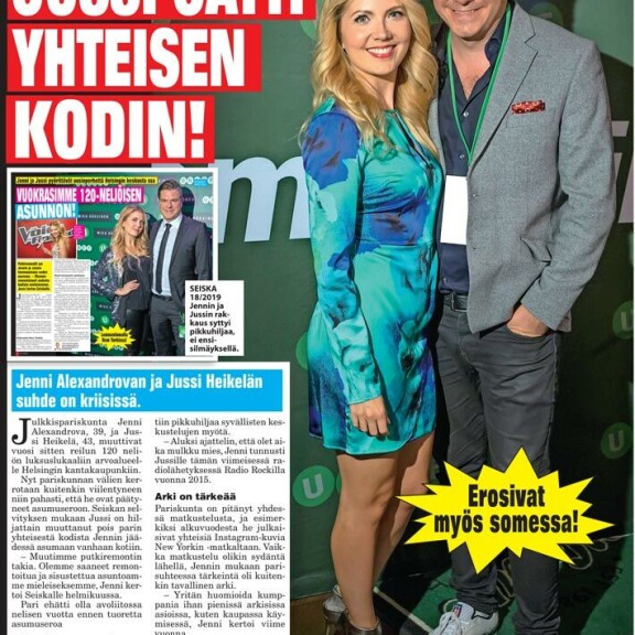 SEISKA 44/2019 Jussi erosi Jenni Alexandrovasta vuonna 2019. SEISKA 44/2019 Jussi erosi Jenni Alexandrovasta vuonna 2019.