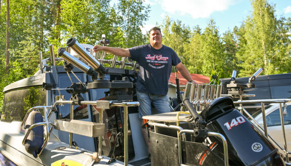 Janne viettää vapaa-aikaansa kalastuksen ja metsästyksen parissa.