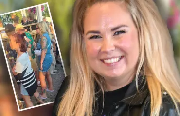 Tinni Wikström ja rakas viihtyivät erikoisissa juhlissa – salakuvat!