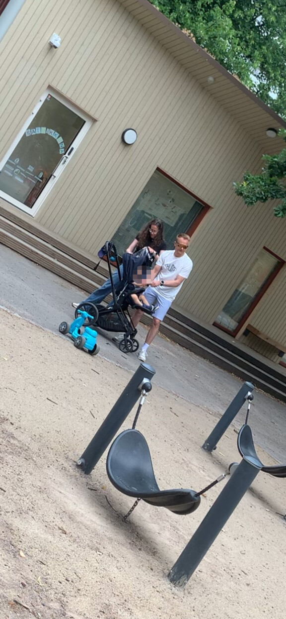 Heikki vietti perheineen aikaa Sepän puistossa.