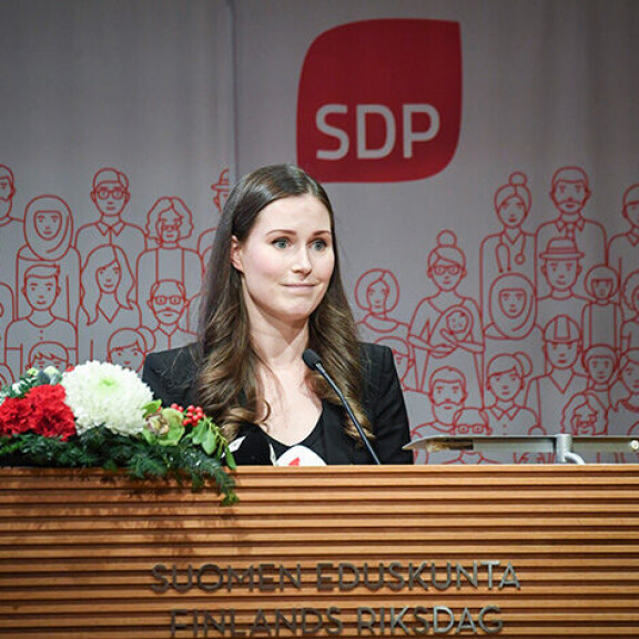 Sanna nimitettiin pääministeriksi 10. joulukuuta vuonna 2019, eli miltei kolme vuotta sitten. Kuva on otettu kahta päivää ennen sitä. Sanna Marin
