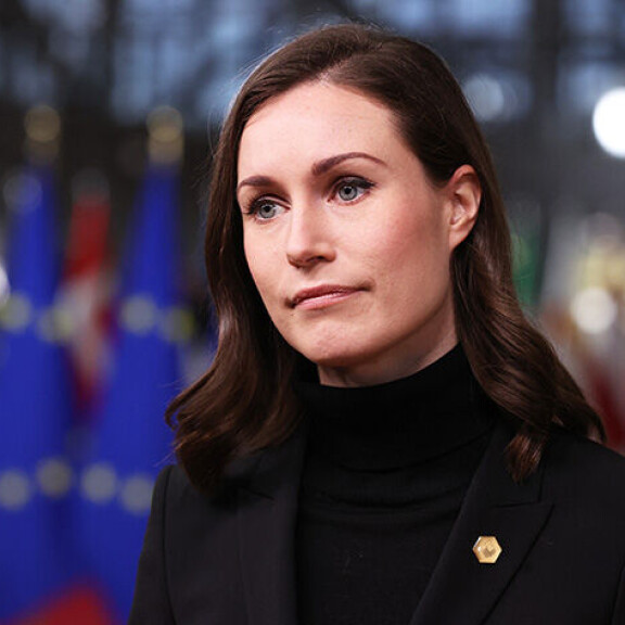 Sanna Marin Brysselissä joulukuussa 2021. Sanna Marin