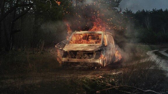 Kadonneen Frankin auto poltettiin keskellä metsää.