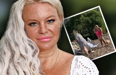 Johanna Tukiainen herätti huomiota rannalla lasi kädessä – salakuva!