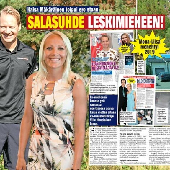 SEISKA 38/2022 Seiska paljasti Villen ja Kaisan salasuhteen syyskuussa, mikä herätti hiihtofanien uteliaisuuden. SEISKA 38/2022 Seiska paljasti Villen ja Kaisan salasuhteen syyskuussa, mikä herätti hiihtofanien uteliaisuuden.