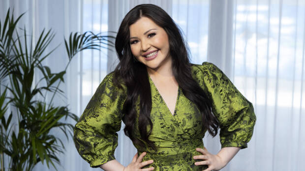 Diandra Flores Elämäni biisi -pressitilaisuudessa elokuussa 2025.