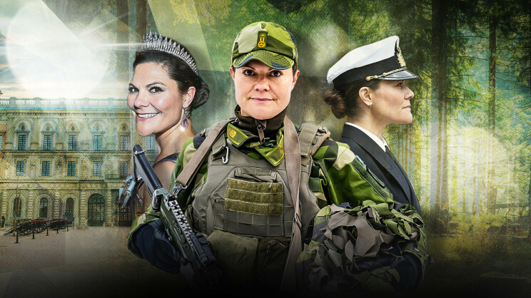 Prinsessa Victoria kouluttautui upseeriksi