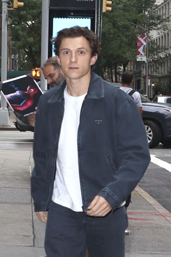 Tom Holland kuvattiin kaksi viikkoa sitten New Yorkissa.