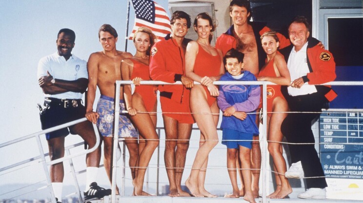 Baywatch tekee paluun Baywatch-sarjan tähdet kuvassa vuonna 1992.