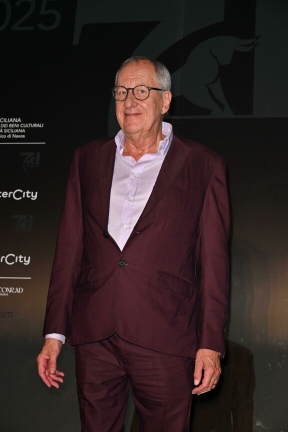 Geoffrey Rush Taormina Film Festivalilla vuonna 2025.