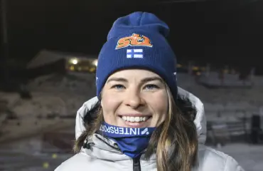 Puna nousi poskille! Krista Pärmäkoski paljastaa Seiskalle mieskriteerinsä