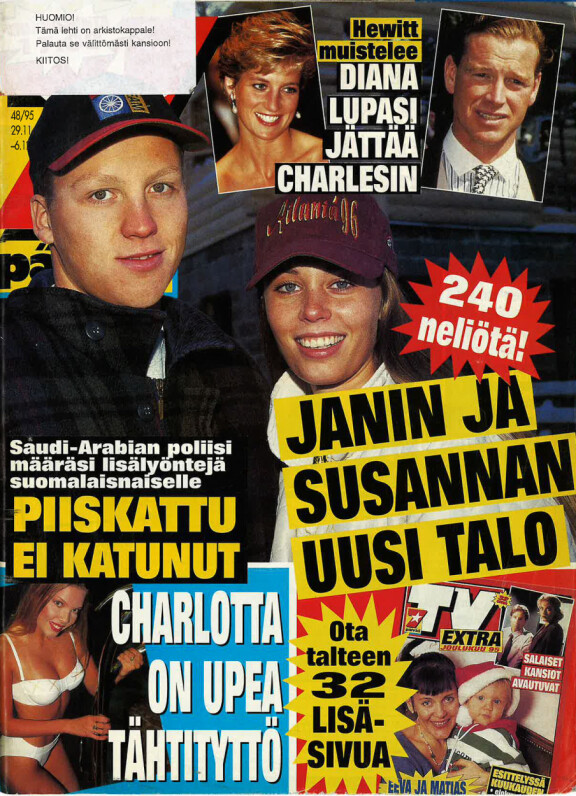 Jani ja Susanna olivat lehtien kansihahmoja vuosien ajan.