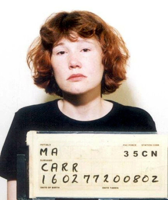 Maxine Carr pidätyskuvassaan.