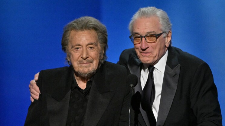Al Pacino ja Robert De Niro myyvät toppatakkeja