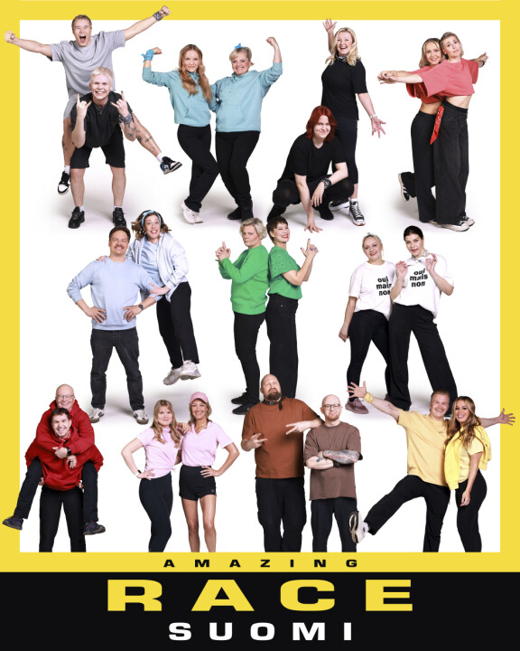 Amazing Race Suomen uudella kaudella reissuun lähtevät Jaakko Parkkali ja Arttu Lindeman, Nina Tapio ja Elsa Forsberg, Mari Hynynen ja Joel Volanen, Millu Haataja ja Karoliina Tuominen, Tuomas Peltomäki ja Sini Peltomäki, Paula Noronen ja Kati Launiainen, Armi Toivanen ja Sari Majamaa, Tomas Grekov ja Esko Rotola-Pukkila, Maria Guzenina ja Vilma Vähämaa, Karri “Paleface” Miettinen ja Tuukka “Leijonamieli” Rihkola sekä Sara Sieppi ja Artturi Sieppi.