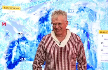 Pekka Poudan sääennustus katkesi äkisti - yllätyshyökkäys studioon
