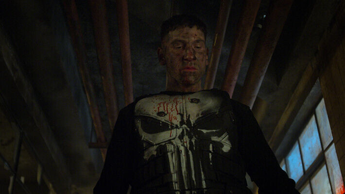Jon Benrthalin Punisher-sarjan kaikki kaksi kautta voi katsoa Disney Plus -palvelussa. Sisäkuva