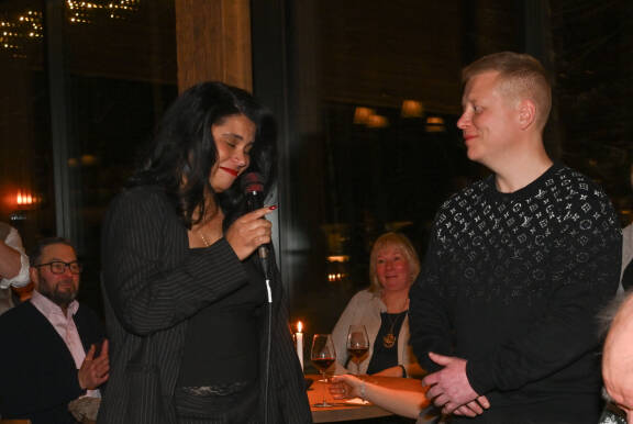 Michelle 'Minttu' Kaulanen herkistyi puheessaan.