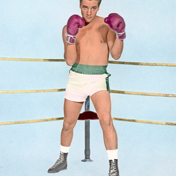 Vuoden 1962 elokuvassa nyrkkeilysankari Kid Galahad Elvis sai kokeillamyös nyrkkeilyä. k