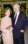 Näyttelijä Anthony Hopkins ja vaimonsa Jennifer Lynton, .