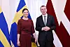 Victoria tapasi Latvian presidentin torstaina 5. maaliskuuta.