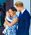 Harry, Meghan ja vauva-Archie kuvattuna vuonna 2019.