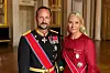 Norjan kruununprinssi Haakon ja Mette-Marit menivät naimisiin vuonna 2001.