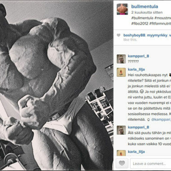 Kehonrakentaja Jari 'Bull' Mentula: Nostan penkistä 270 kiloa - katso!