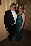 Mikko ja Seija-vaimo Linnan juhlissa 2015.