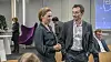 Leena Pöysti ja Marc Gassot sarjassa Syke.