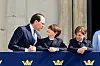 STOCKHOLM, SWEDEN - APRIL 30: Prince Daniel of Sweden talks with Prince Alexander and Prince Oscar takes part in the military ceremony at the Outer Courtyard at the Royal Palace in Stockholm on April 30, 2026.Pictures from His Majesty of Sweden’s birthday celebration on the Outer Courtyard at the Royal Palace in Stockholm. A lot of people was present to take part in the celebrations, music from the army and of course - the Swedish Royal family. The King turns 80 years old.Photo by HENRIC WAUGE /Swedish Press Agency
