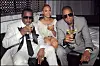 Diddy, Beyoncé ja Jay-Z juomassa shampanjaa vuonna 2008.