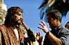 Jim Caviezel ja Mel Gibson elokuvan The Passion of the Christ kuvauksissa.