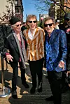 Keith, Mick ja Ronnie kuvattuna vastikään New Yorkin Brooklynissä.